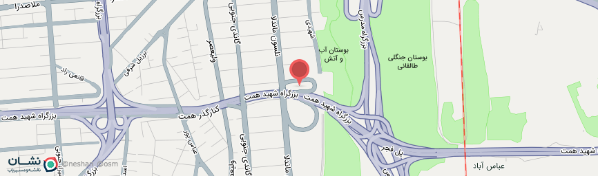 آدرس هتل دیدار تهران روی نقشه