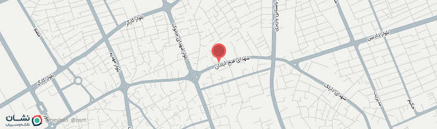 آدرس خانه مسافر مشتاق کرمان روی نقشه