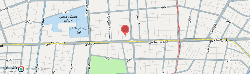 آدرس هتل تابان تهران روی نقشه