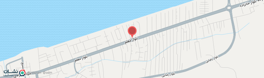 آدرس متل شهر قصه محمود آباد روی نقشه
