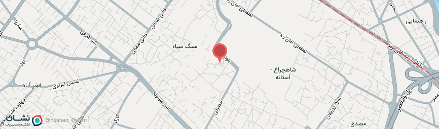 آدرس اقامتگاه سنتی پنج دری شیراز روی نقشه