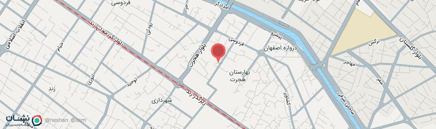 آدرس مهمانپذیر پیام شیراز روی نقشه