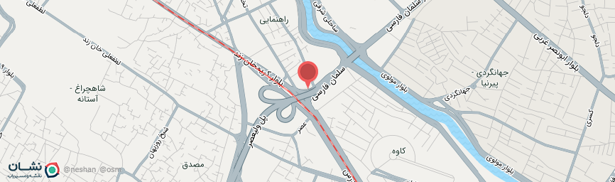 آدرس هتل آناهیتا شیراز روی نقشه