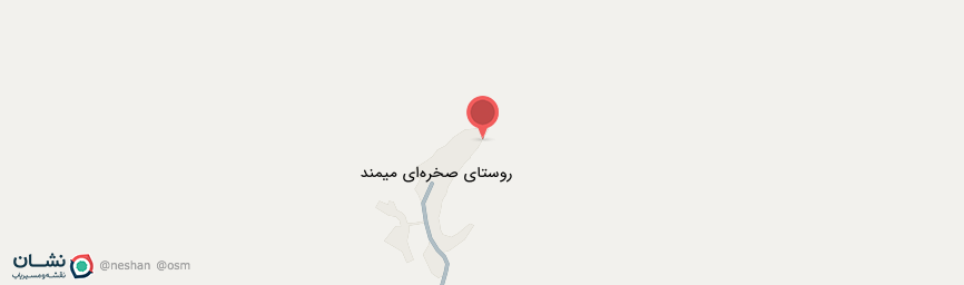 آدرس اقامتگاه بوم گردی خونه سنگی میمند شهر بابک روی نقشه