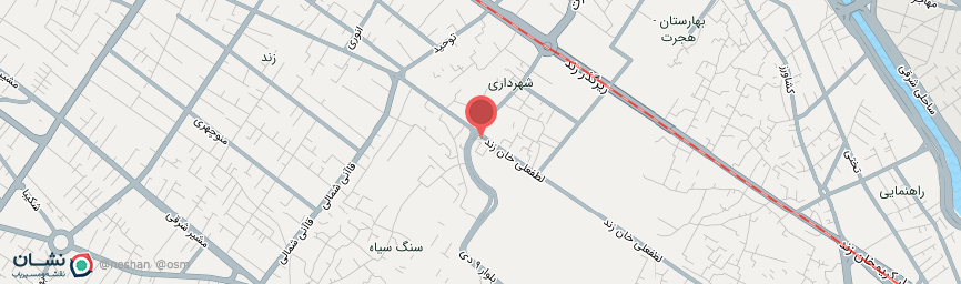 آدرس مهمانپذیر سعید شیراز روی نقشه