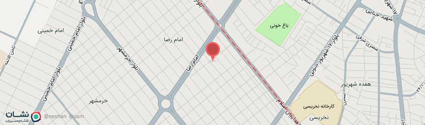 آدرس هتل آپارتمان در مشهد روی نقشه