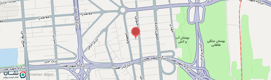 آدرس هتل آپارتمان پردیس تهران روی نقشه