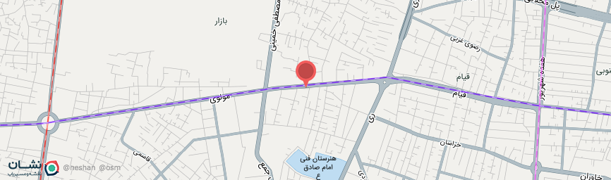 آدرس مهمانپذیر محمدی تهران روی نقشه