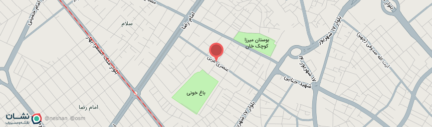 آدرس هتل فجر مشهد روی نقشه