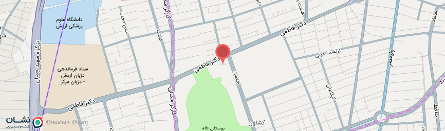 آدرس هتل لاله تهران روی نقشه