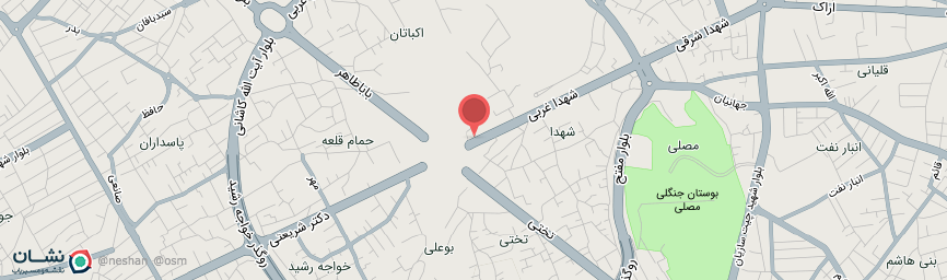 آدرس هتل یاس همدان روی نقشه
