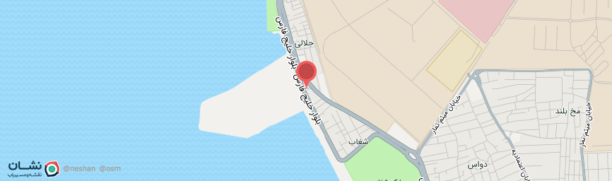 آدرس هتل ناکو بوشهر روی نقشه