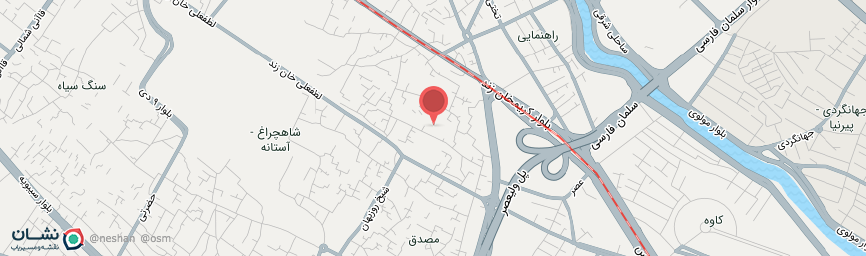 آدرس اقامتگاه سنتی ترنجستان شیراز روی نقشه