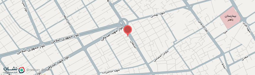 آدرس خانه مسافر شهر ستاره ها کرمان روی نقشه