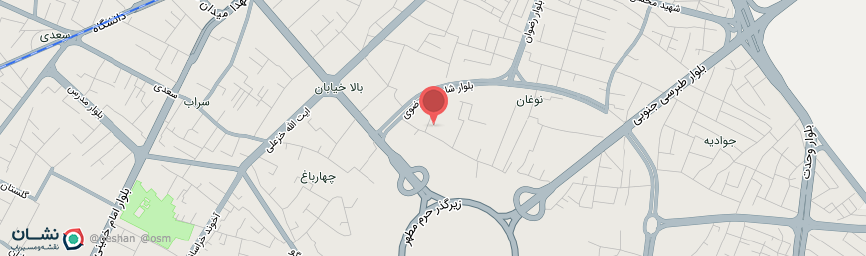 آدرس هتل طبرستان مشهد روی نقشه