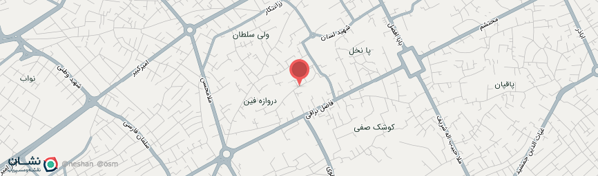 آدرس اقامتگاه سنتی خانه پارسی کاشان روی نقشه