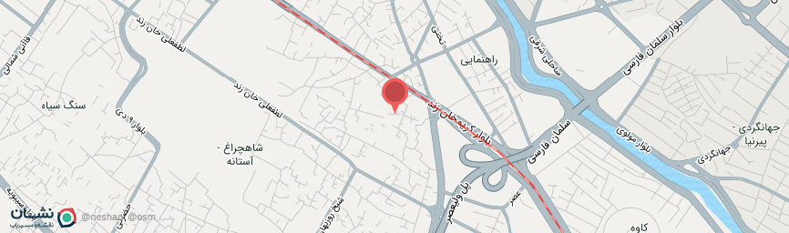 آدرس اقامتگاه سنتی ماه منیر شیراز روی نقشه