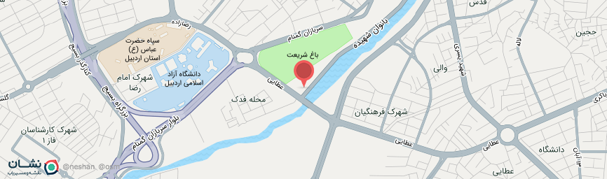 آدرس هتل دریا اردبیل روی نقشه