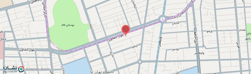 آدرس هتل اسپیناس بلوار تهران روی نقشه