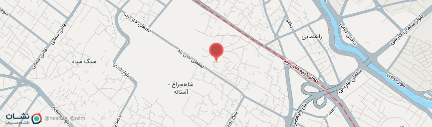 آدرس اقامتگاه بوم گردی گلستان راز شیراز روی نقشه