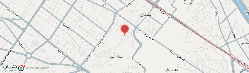 آدرس اقامتگاه بوم گردی سی راه شیراز روی نقشه