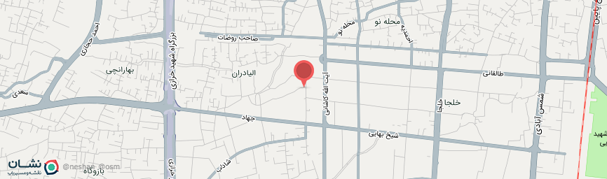 آدرس اقامتگاه بوم گردی نارگل اصفهان روی نقشه