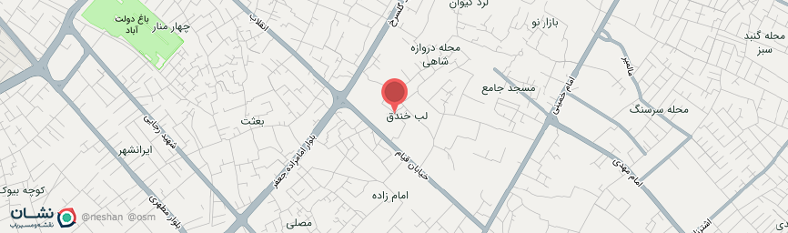 آدرس مهمانپذیر بنیاد یزد روی نقشه
