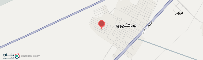 آدرس اقامتگاه بوم گردی تک تکو اصفهان روی نقشه
