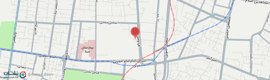 آدرس هتل بزرگ فردوسی تهران روی نقشه