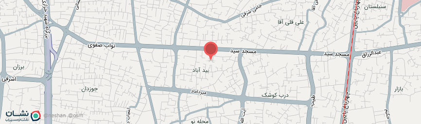 آدرس اقامتگاه بوم گردی سرای سفیر اصفهان روی نقشه