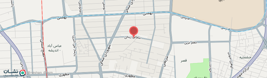 آدرس هتل پرشین پلازا تهران روی نقشه