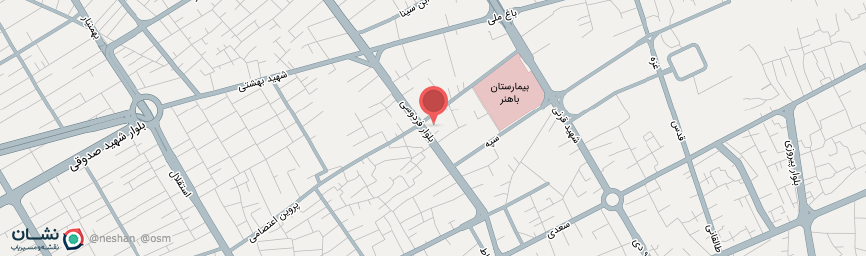 آدرس اقامتگاه سنتی شهباز کرمان روی نقشه
