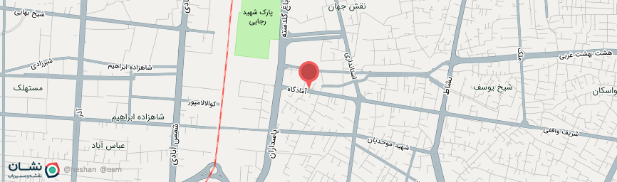 آدرس هتل ونوس اصفهان روی نقشه