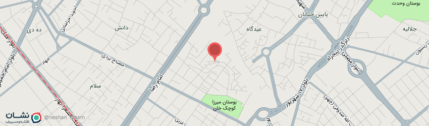 آدرس هتل نسیم شرق مشهد روی نقشه