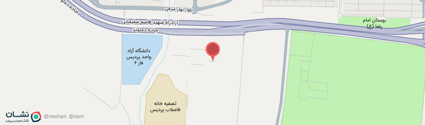 آدرس هتل پردیس فناوری تهران روی نقشه