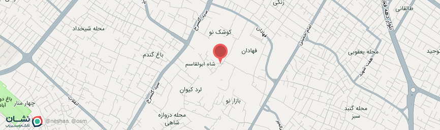 آدرس هتل فهادان یزد روی نقشه