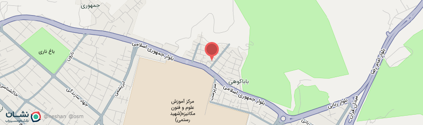 آدرس خانه مسافر دانیال شیراز روی نقشه