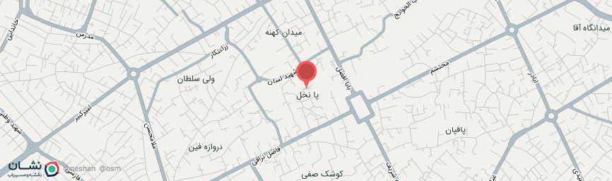 آدرس اقامتگاه سنتی بابا افضل کاشان روی نقشه