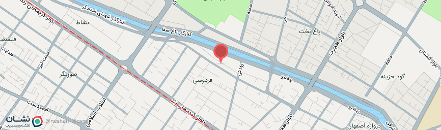 آدرس هتل آپارتمان آرین شیراز روی نقشه