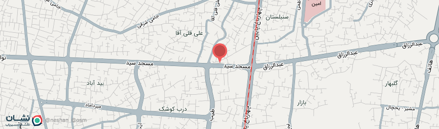 آدرس مهمانپذیر شهرزاد اصفهان روی نقشه