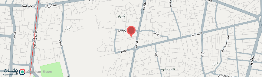 آدرس اقامتگاه بوم گردی سرای سنتی هاتف اصفهان روی نقشه