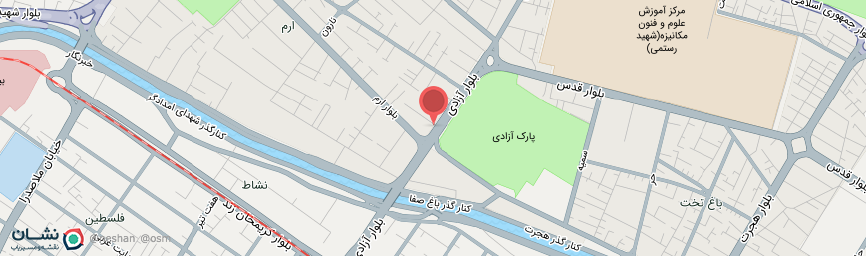 آدرس هتل ستارگان شیراز روی نقشه