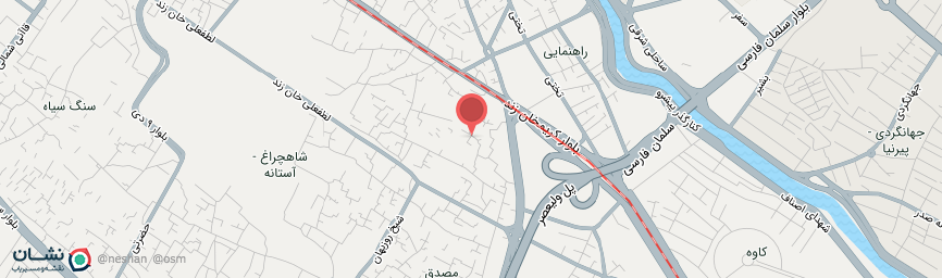 آدرس اقامتگاه بوم گردی ماه سلطان شیراز روی نقشه