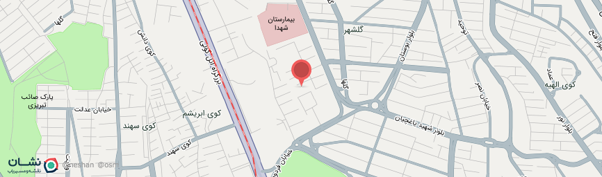 آدرس هتل بوتیک ارسی تبریز روی نقشه