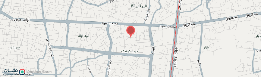 آدرس اقامتگاه سنتی سهروردی اصفهان روی نقشه