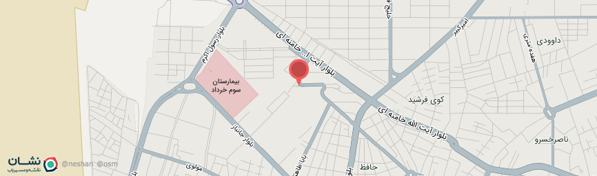 آدرس هتل رویال اروند خرمشهر روی نقشه