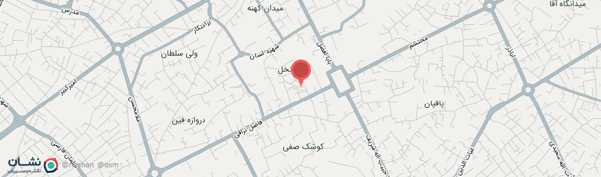 آدرس اقامتگاه سنتی احسان کاشان روی نقشه