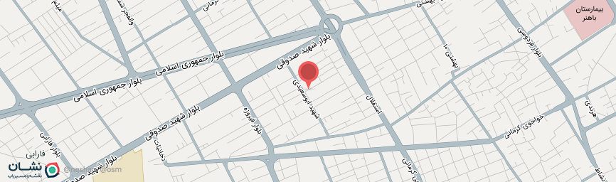 آدرس خانه مسافر هفت گنج کرمان روی نقشه