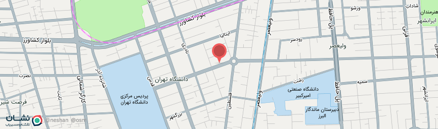 آدرس هتل آتانا تهران روی نقشه