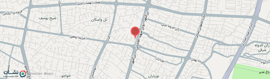 آدرس خانه مسافر پاوا اصفهان روی نقشه